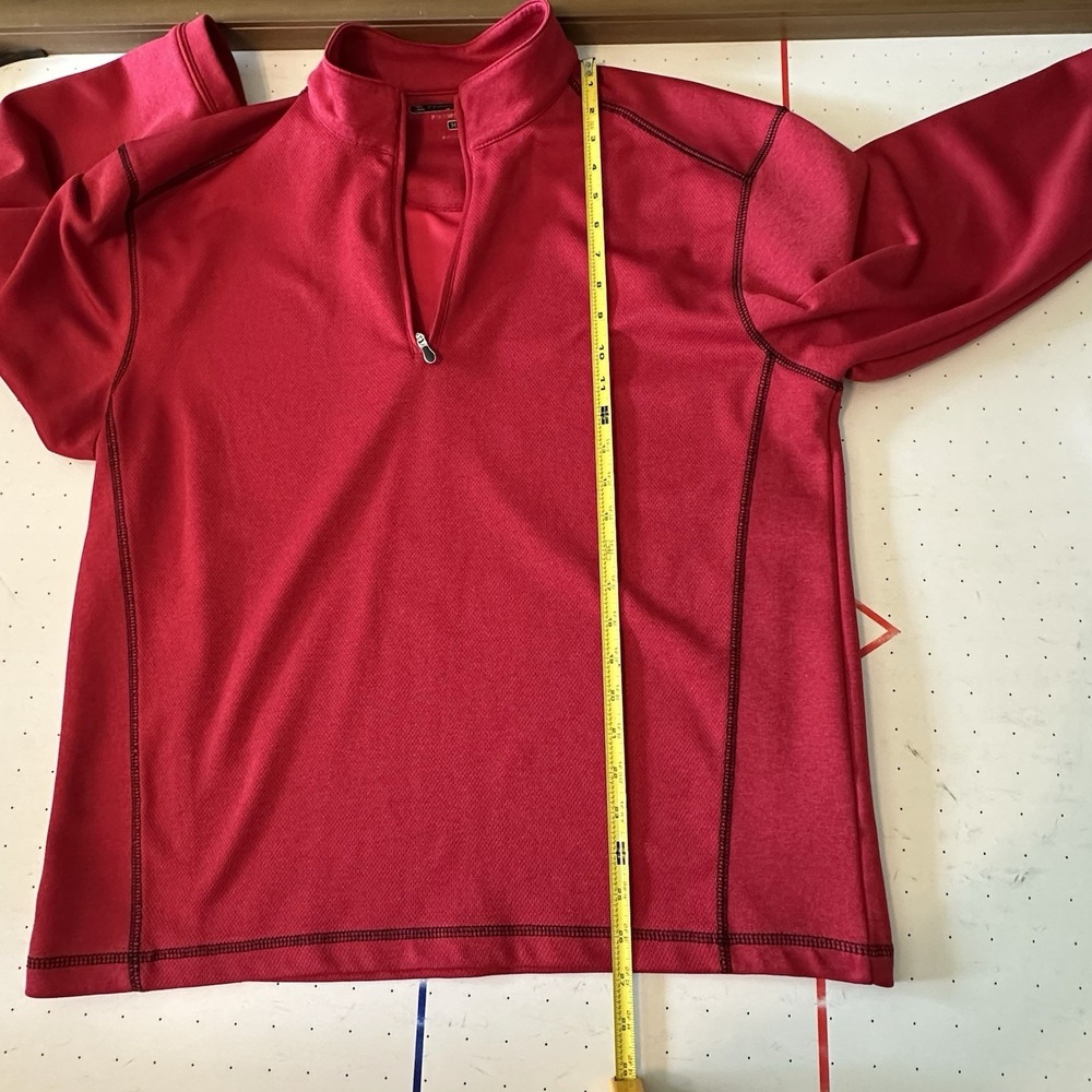 Pebble Beach Pullover Performance M Red Broken Zipper Fair - Picture 6 of 9